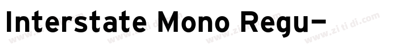 Interstate Mono Regu字体转换